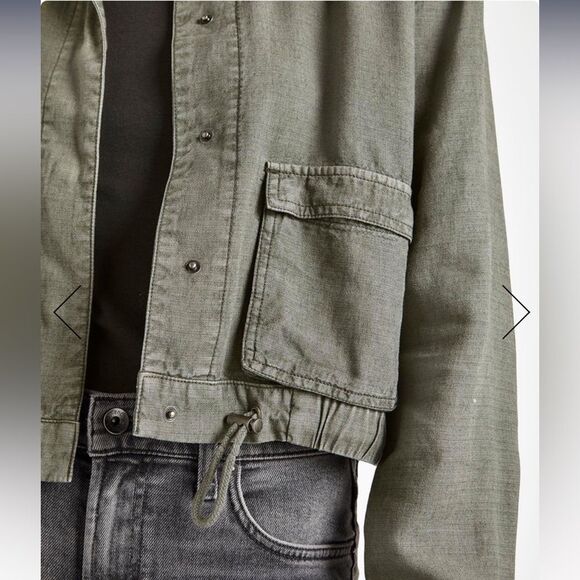 Splendid Breck Olive Green Cropped Utility Jacket size XS - Picture 4 of 12